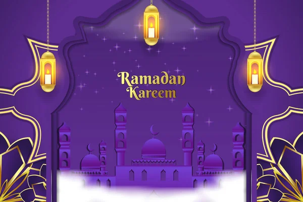 Desain Latar Belakang Ramadan Kareem - Stok Vektor