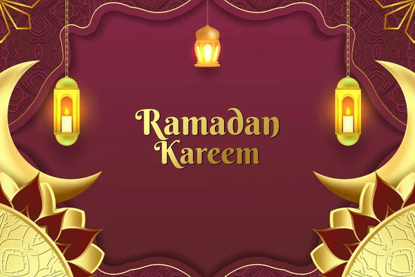 Ramazan Kareem Arkaplan Tasarımı — Stok Vektör