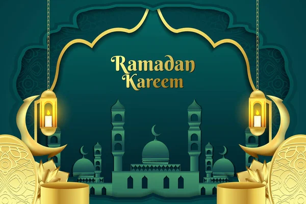Ramadan Kareem Pozadí Design — Stockový vektor