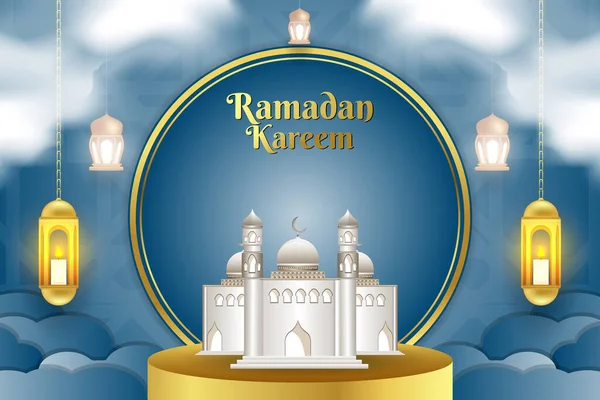 Ramadan Kareem Achtergrond Ontwerp — Stockvector
