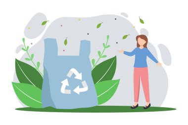 Toprak günü düz illüstrasyon