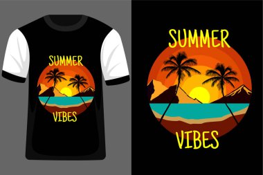 Summer Vibes Tişört Tasarımı