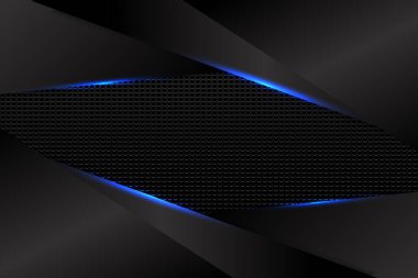 Mavi ve siyah renkli soyut arkaplan üçgeni