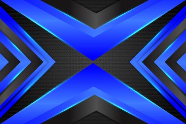 Mavi ve siyah renkli soyut arkaplan üçgeni