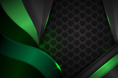 Siyah ve yeşil renkli soyut arkaplan