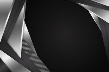 Siyah ve beyaz renkli soyut arkaplan dikdörtgeni