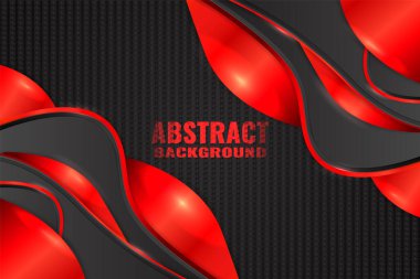 Siyah ve turuncu renkli soyut sıvı arkaplan