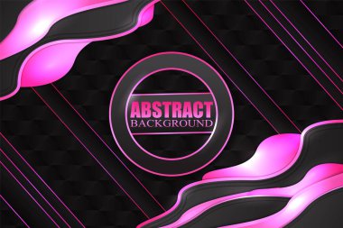 Siyah ve pembe renkli soyut sıvı arkaplan
