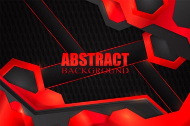 Siyah ve kırmızı renkli soyut sıvı arkaplan