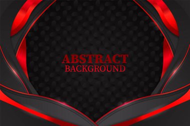 Siyah ve kırmızı renkli soyut sıvı arkaplan