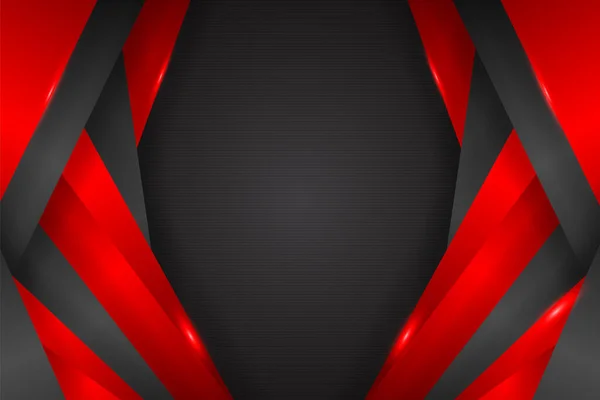 Abstrakte Hintergrundrechteckform Mit Schwarzer Und Roter Farbe — Stockvektor