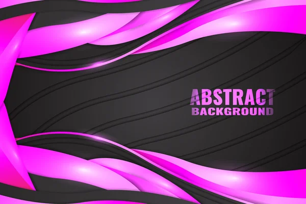 Abstract Fluid Background Black Pink Color — Stock Vector