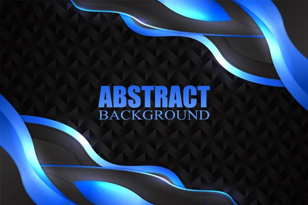 Fond Fluide Abstrait Avec Couleur Noire Bleue — Image vectorielle