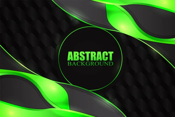 Abstrakti Neste Tausta Musta Vihreä Väri — vektorikuva