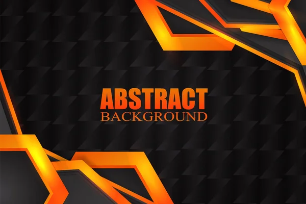 Abstrakter Flüssiger Hintergrund Mit Schwarzer Und Oranger Farbe — Stockvektor