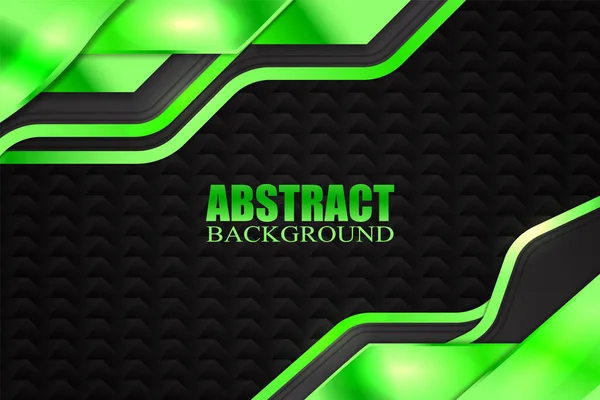 Abstrakt Vätska Bakgrund Med Svart Och Grön Färg — Stock vektor