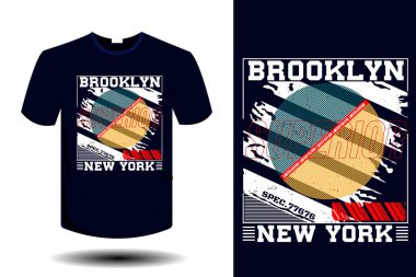 Brooklyn 'li üst düzey New York model antika tipografi tasarımı