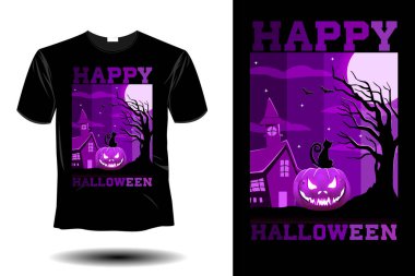 Mutlu cadılar bayramı modası geçmiş antika tasarımı