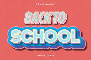 Okula Dönüş Metin Efekti