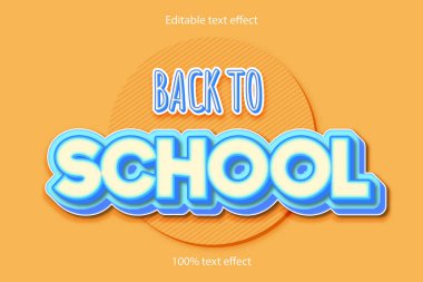 Okula Dönüş Metin Efekti