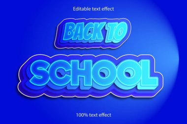 Okula Dönüş Metin Efekti