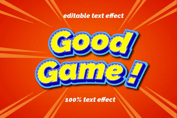 Хороший Текстовый Эффект Игровой Комедии — стоковый вектор