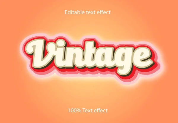 Efeito Texto Editável Vintage —  Vetores de Stock