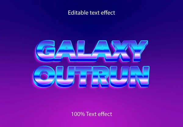 Outrun Efecto Texto Retro — Archivo Imágenes Vectoriales