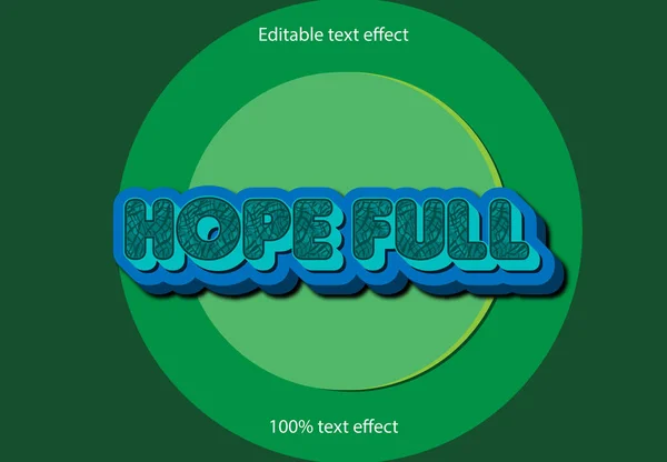 Ефект Тексту Який Можна Змінювати Хопфул — стоковий вектор