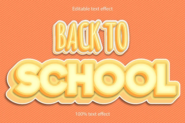 Stock vector Back to school text effect