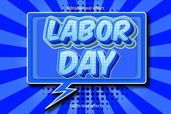 stock vector Labor day text effect