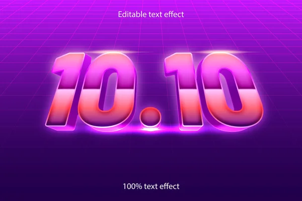 Editierbarer Text Effekt Retro Stil — Stockvektor