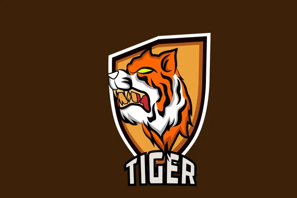 Tiger Squad Sport Logo Vector — Stock Vector