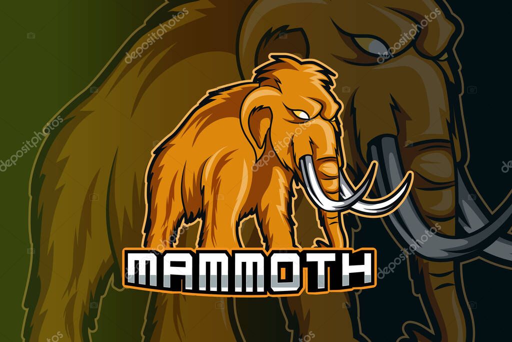 Mammoth e sports team logo template