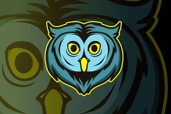 Blue Owl Sport Logo Vector — Stock Vector