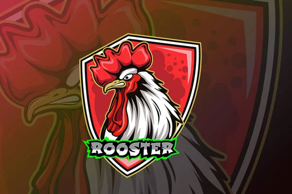 Design Loga Rooster Sport — Stockový vektor