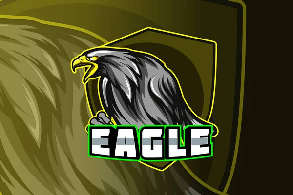 Eagle Sport Logo Design — Vettoriale Stock