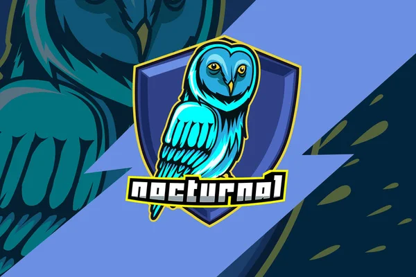 stock vector Owl e sport logo design