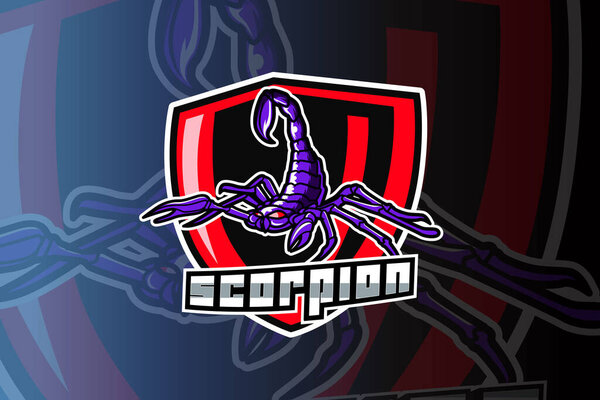 Scorpion e sport logo vector