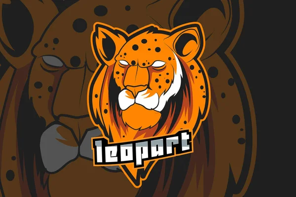 Leopard Sport Logo Vektor — Stockvektor