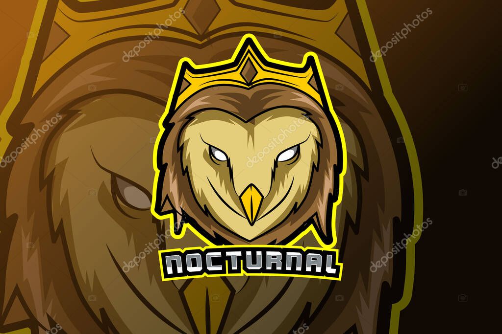 Owl mascot e sport logo vector