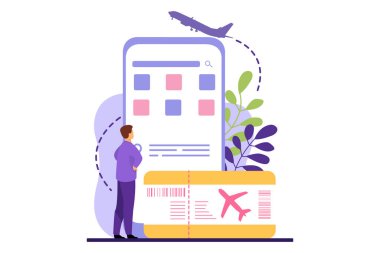 Seyahat Düz Çizim Tasarımı