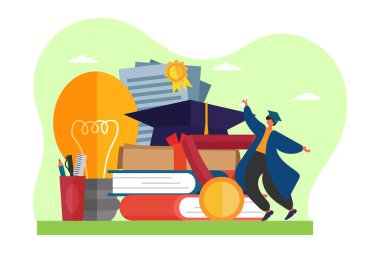 Mezuniyet Günü Düz Tasarımı