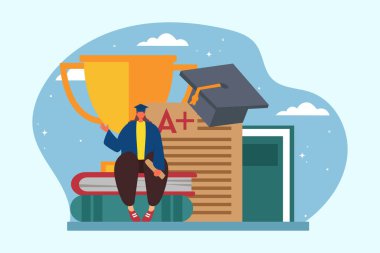 Mezuniyet Günü Düz Tasarımı