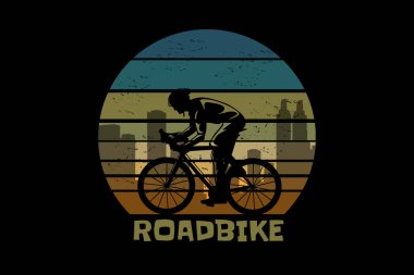 Road Bike Retro Vintage Peyzaj Tasarımı