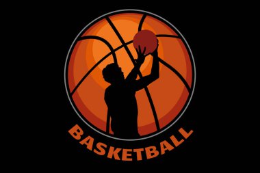 Basketbol Retro Vintage Tasarım Peyzajı