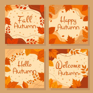 Sonbahar Vintage Stili Sosyal Medya Posta Tasarımı