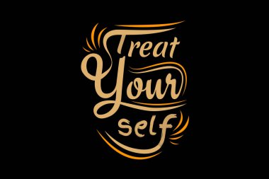 Kendiniz için tırnak işareti yapın tipografi tasarım manzarası