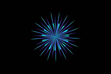 Havai fişek Mutlu Yıllar Etiketi