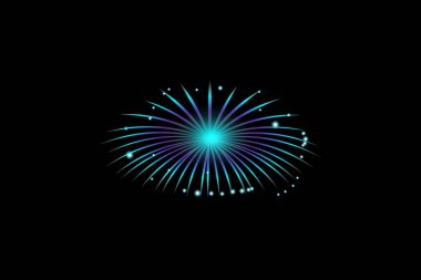 Havai fişek Mutlu Yıllar Etiketi